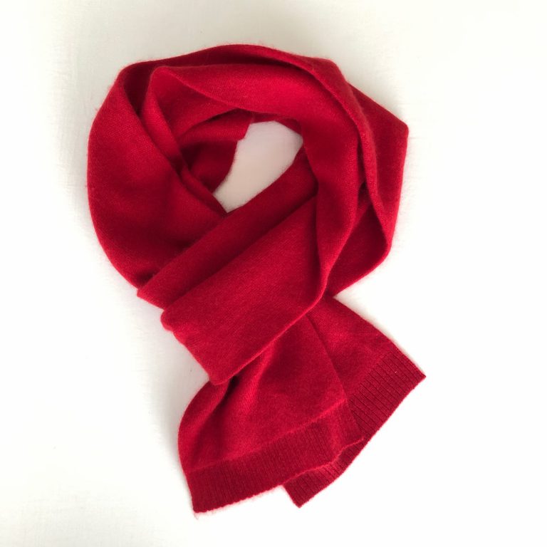 CASHMERE KNIT MINI STOLE